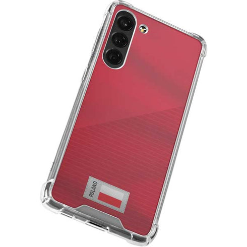 Poland Soccer Flag Galaxy S24 FE Clear Case